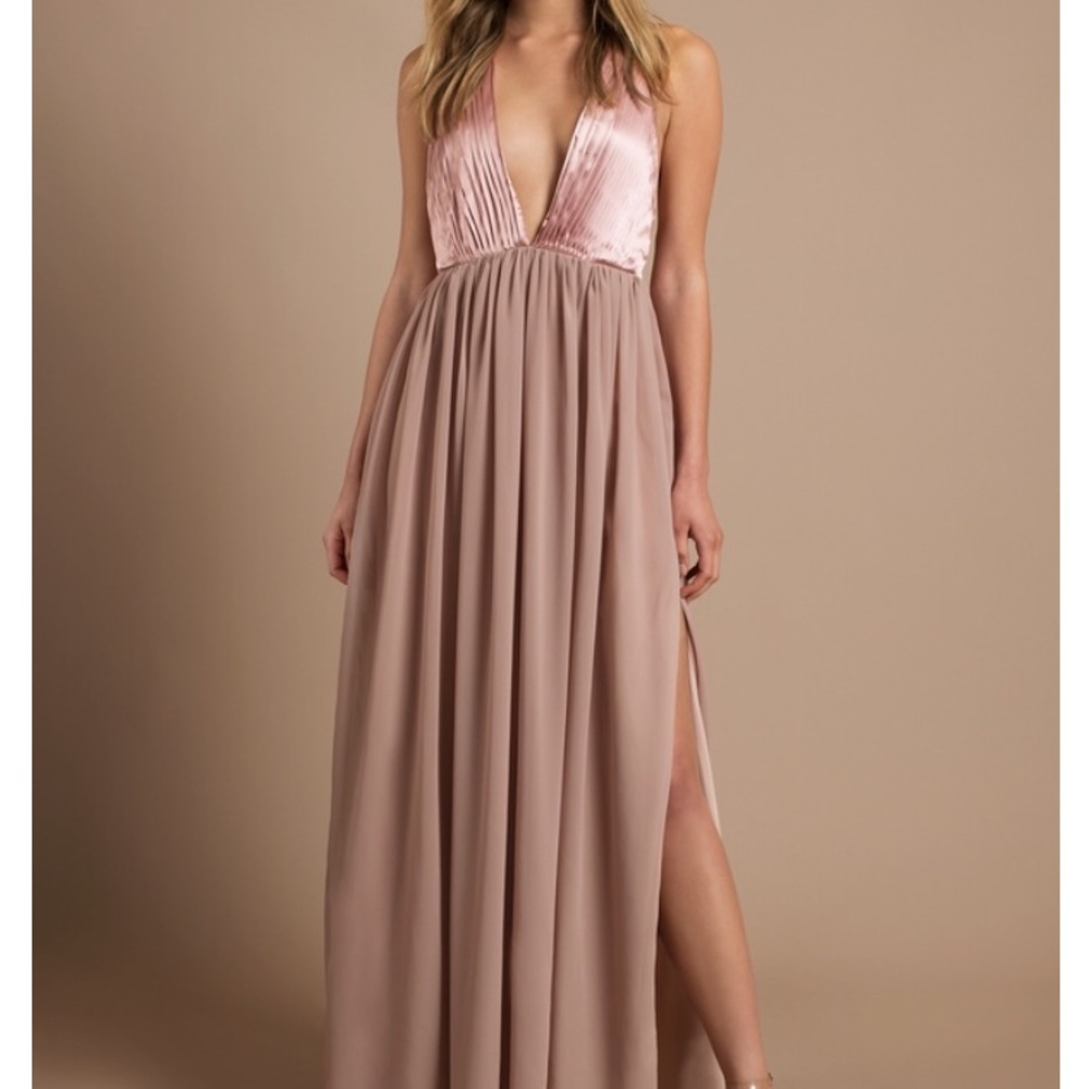 Blush pink tobi maxi dress NWT